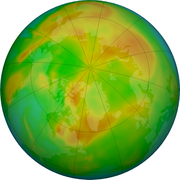 Arctic ozone map for 14 May 2011